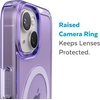 image:imageSpeck Clear iPhone 15 Plus amp 14 Plus Case  Slim Built for MagSafe Scratch Resistant amp Drop Protection Clear Phone Case  AntiYellowing  67 iPhone Case  Dual Layer  Platinum Glitter GemShellAmethyst PurpleClear