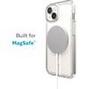 image:imageSpeck Clear iPhone 15 Plus amp 14 Plus Case  Slim Built for MagSafe Scratch Resistant amp Drop Protection Clear Phone Case  AntiYellowing  67 iPhone Case  Dual Layer  Platinum Glitter GemShellClearClear