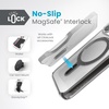image:imageSpeck Clear iPhone 15 Pro Case  ClickLock NoSlip Interlock Built for MagSafe Drop Protection  Scratch Resistant AntiYellowing 61 Inch Phone Case  Presidio ClearFrosted BlackClearFrosted BlackBlackSlate Grey