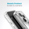 image:imageSpeck Clear iPhone 15 Pro Case  ClickLock NoSlip Interlock Built for MagSafe Drop Protection Grip  Scratch Resistant AntiYellowing 61 Inch Phone Case  Presidio Grip ClearChromeiPhone 15 Pro