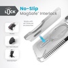 image:imageSpeck Clear iPhone 15 Pro Case  ClickLock NoSlip Interlock Built for MagSafe Drop Protection Grip  Scratch Resistant AntiYellowing 61 Inch Phone Case  Presidio Grip ClearChromeiPhone 15 Pro