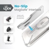 image:imageSpeck Clear iPhone 15 Pro Case  ClickLock NoSlip Interlock Built for MagSafe Drop Protection Grip  Scratch Resistant AntiYellowing 61 Inch Phone Case  Presidio Grip ClearChromeiPhone 15 Plus14 Plus