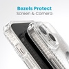 image:imageSpeck Clear iPhone 15 Pro Case  ClickLock NoSlip Interlock Built for MagSafe Drop Protection Grip  Scratch Resistant AntiYellowing 61 Inch Phone Case  Presidio Grip ClearChromeiPhone 15 Plus14 Plus