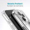 image:imageSpeck Clear iPhone 15 Pro Case  ClickLock NoSlip Interlock Built for MagSafe Drop Protection Grip  Scratch Resistant AntiYellowing 61 Inch Phone Case  Presidio Grip ClearChromeiPhone 15 Pro Max