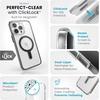 image:imageSpeck Clear iPhone 15 Pro Max Case  ClickLock NoSlip Interlock Built for MagSafe Drop Protection  Scratch Resistant AntiYellowing 67 Inch Phone Case  Presidio ClearFrosted BlackClearFrosted BlackBlackSlate Grey