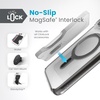 image:imageSpeck Clear iPhone 15 Pro Max Case  ClickLock NoSlip Interlock Built for MagSafe Drop Protection  Scratch Resistant AntiYellowing 67 Inch Phone Case  Presidio ClearFrosted BlackClearFrosted BlackBlackSlate Grey