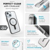 image:imageSpeck Clear iPhone 17e 15 Case  ClickLock NoSlip Interlock Built for MagSafe Drop Protection  for iPhone 15 14 amp 13  AntiYellowing 61 Inch Phone Case  Presidio ClearFrosted BlackClearFrosted BlackBlackSlate Grey