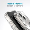 image:imageSpeck Clear iPhone 17e 15 Case  ClickLock NoSlip Interlock Built for MagSafe Drop Protection  for iPhone 15 14 amp 13  AntiYellowing 61 Inch Phone Case  Presidio ClearFrosted BlackClearChrome FinishSerene Silver