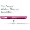 image:imageSpeck MagSafe Case for iPhone 13  Drop amp Camera Protection Clear Phone Case Wireless Charging Compatible Fits All 61 Inch Models  ClearClearPink TintNeon Berry
