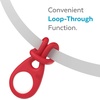 image:imageSpeck Products Presidio Sililoop AirTag Holder BlackUnreal Red