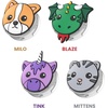 image:imageSpeck Tagimals Cute Cartoon Apple AirTag Holder  Hidden AirTag Tracker Cases  Easily Attach to Shoe or Collar  4 Fun Characters Pack of 4