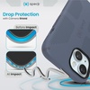 image:imageSpeck iPhone 15 Case  Built for MagSafe Drop Protection Grip  for iPhone 15 iPhone 14 amp iPhone 13  Scratch Resistant Soft Touch 61 Inch Phone Case  CandyShell Grip BlackSlate GreyMystery BlueFaded Denim