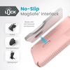 image:imageSpeck iPhone 15 Plus Case  ClickLock NoSlip Interlock MagSafe Drop Protection Grip  for iPhone 15 Plus iPhone 14 Plus 67 Inch Phone Case  Presidio2 Grip Bleached BoneHeirloom GoldHazel BrownDahlia PinkRose CopperWhite