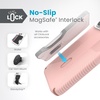 image:imageSpeck iPhone 15 Pro Max Case  ClickLock NoSlip Interlock Built for MagSafe Drop Protection Grip  Scratch Resistant Soft Touch 67 Inch Phone Case  Presidio2 Grip Dahlia PinkRose CopperWhiteDahlia PinkRose CopperWhite