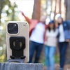 image:imageSpeck iPhone Grip Viewing Stand MagSafe Accessory  ClickLock NoSlip Interlock  360 Adjustable Finger Grip Mounts to MacBook Continuity Camera for iPhone  StandyGrip  Black