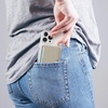 image:imageSpeck iPhone Wallet MagSafe Accessory  Removable ClickLock NoSlip Interlock  Holds 13 Cards  Soft Touch Finish Scratch Resistant Card Holder Built for MagSafe  BlackClicklock Wallet  Pale Oak