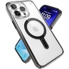 image:imageSpeck Clear iPhone 15 Pro Max Case  ClickLock NoSlip Interlock Built for MagSafe Drop Protection  Scratch Resistant AntiYellowing 67 Inch Phone Case  Presidio ClearFrosted BlackClearFrosted BlackBlackSlate Grey