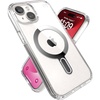image:imageSpeck Clear iPhone 17e 15 Case  ClickLock NoSlip Interlock Built for MagSafe Drop Protection  for iPhone 15 14 amp 13  AntiYellowing 61 Inch Phone Case  Presidio ClearFrosted BlackClearChrome FinishSerene Silver