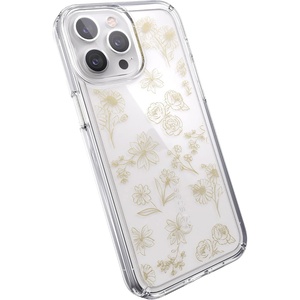 image:imageSpeck Clear iPhone 13 Pro Max Case  Slim Drop Protection  for iPhone 13 Pro Max amp iPhone 12 Pro Max  Scratch Resistant AntiYellowing AntiFade 67 Inch Phone Case  GemShell Pink TintChiffonGolden FallClear