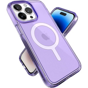 image:imageSpeck Clear iPhone 14 Pro Max Case  Slim Built for MagSafe Scratch Resistant amp Drop Protection Clear Phone Case  AntiYellowing  67 iPhone 14 Pro Max Case  Amethyst Purple GemShellAmethyst PurpleClear