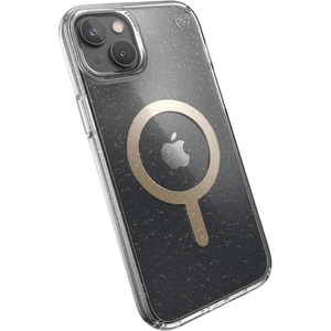 image:imageSpeck Clear iPhone 15 Plus amp 14 Plus Case  Slim Built for MagSafe Scratch Resistant amp Drop Protection Clear Phone Case  AntiYellowing  67 iPhone Case  Dual Layer  Platinum Glitter GemShellClearGold Glitter