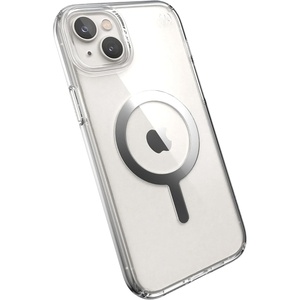 image:imageSpeck Clear iPhone 15 Plus amp 14 Plus Case  Slim Built for MagSafe Scratch Resistant amp Drop Protection Clear Phone Case  AntiYellowing  67 iPhone Case  Dual Layer  Platinum Glitter GemShellClearSilver