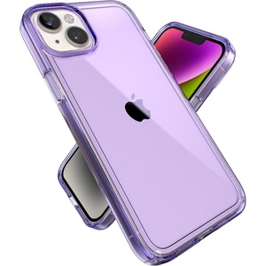 image:imageSpeck Clear iPhone 15 Plus amp 14 Plus Case Drop Protection Scratch Resistant Dual Layer Slim Phone Case for 67 Inch iPhones  AntiYellowing amp AntiFade Case  Amethyst Purple GemShellAmethyst PurpleClear