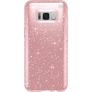 image:imageSpeck Products Presidio Clear Glitter Cell Phone Case for Samsung Galaxy S8  Rose Pink With Gold GlitterRose Pink with Gold GlitterRose Pink
