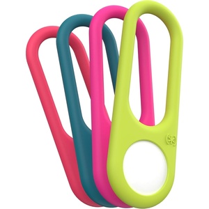 image:imageSpeck Products Presidio Sililoop AirTag Holder BlackAssorted Neon