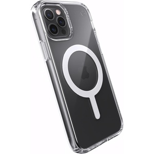 image:imageSpeck iPhone 12 Clear Case  Drop Protection Fits iPhone 12 Pro amp iPhone 12 Phones  Built for MagSafe  AntiYellowing amp AntiFade with Dual Layer Slim Design 61 Inch  Perfect Clear Presidiocellular phone case