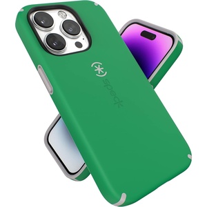 image:imageSpeck iPhone 14 Pro Case  Slim Drop Protection Scratch Resistant Soft Touch Dual Layer Renew GreenSweater Grey CandyShell ProRenew GreenSweater Grey