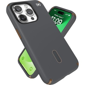 image:imageSpeck iPhone 15 Pro Case  ClickLock NoSlip Interlock Built for MagSafe Drop Protection  Scratch Resistant Soft Touch 61 Inch Phone Case  Presidio2 Pro BlackSlate GreyWhiteCharcoal GreyCool BronzeWhite