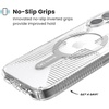 image:imageSpeck CandyShell Grip Case iPhone 16 Plus  Slim MagSafe Case for Women and Men  WhiteBlackClear