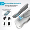 image:imageSpeck CandyShell Grip Case iPhone 16 Plus  Slim MagSafe Case for Women and Men  WhiteBlackClearChrome  ClickLock