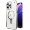 image:imageSpeck CandyShell Grip Case iPhone 16 Plus  Slim MagSafe Case for Women and Men  WhiteBlackClearChrome  ClickLock