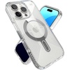 image:imageSpeck CandyShell Grip Case iPhone 16 Plus  Slim MagSafe Case for Women and Men  WhiteBlackClearChrome Grip  ClickLock