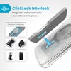 image:imageSpeck CandyShell Grip Case iPhone 16 Plus  Slim MagSafe Case for Women and Men  WhiteBlackClearChrome Grip  ClickLock