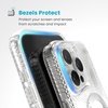 image:imageSpeck CandyShell Grip Case iPhone 16 Plus  Slim MagSafe Case for Women and Men  WhiteBlackClearChrome Grip  MagSafe