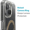 image:imageSpeck CandyShell Grip Case iPhone 16 Plus  Slim MagSafe Case for Women and Men  WhiteBlackClearGold Glitter