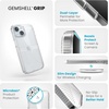 image:imageSpeck Clear iPhone 15 Pro Case  Slim Drop Protection Grip  Scratch Resistant AntiYellowing 61 Inch Phone Case  GemShell Grip CleariPhone 151413