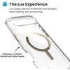 image:imageSpeck Presidio LUX for iPhone 17 Case MagSafeCompatible Slim Protective Case Black FadeSlate GreyWhiteGold Metallic