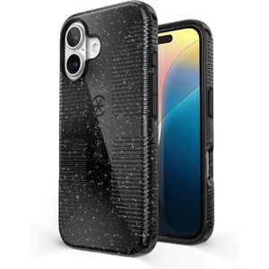 image:imageSpeck CandyShell Grip Case iPhone 16 Plus  Slim MagSafe Case for Women and Men  WhiteBlackBLACK GLITTERSTEEL BLACKBLACK