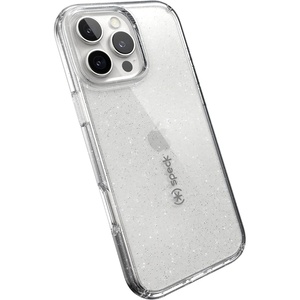 image:imageSpeck Clear iPhone 16 Pro Max Case  Slim GemShell  ClearPlatinum Glitter