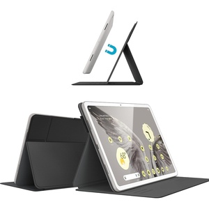 image:imageSpeck Google Pixel Tablet Case amp Stand 2023  Slim Foldable Design Adjustable Viewing Angles Camera Lens Protection Google Pixel Tablet Stand amp Case  On Off Magnet  Black amp White MagFolio
