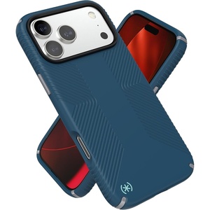 image:imageSpeck PRESIDIO2 Grip for iPhone 17 Pro Max Case Slim Protective Case DEEP SEASilver MetallicSpell Blue