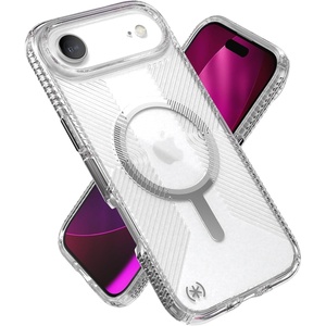 image:imageSpeck Presidio Perfect Clear Grip for iPhone 17 Air Case MagSafeCompatible Slim Protective Case ClearClearSilver