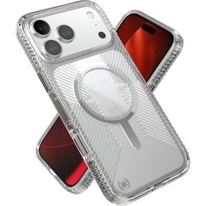 image:imageSpeck Presidio Perfect Clear Grip for iPhone 17 Pro Max Case MagSafeCompatible Slim Protective Case ClearClearSilver