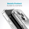 image:imageSpeck Clear iPhone 15 Pro Max Case  Slim Drop Protection  Scratch Resistant AntiYellowing 67 Inch Phone Case  GemShell ClearPlatinum GlitterClearClear