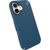 image:imageSpeck PRESIDIO2 PRO for iPhone 17 Case MagSafeCompatible Slim Protective Case DEEP SEASilver MetallicSpell Blue