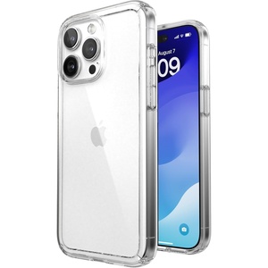 image:imageSpeck Clear iPhone 15 Pro Max Case  Slim Drop Protection  Scratch Resistant AntiYellowing 67 Inch Phone Case  GemShell ClearPlatinum GlitterClearClear